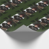 Viktorianisches Winterporträt Geschenkpapier (Ecke)