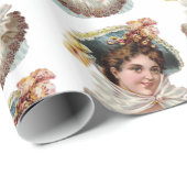 Viktorianisches Wrapping-Papier Geschenkpapier (Rolleneckpunkt)