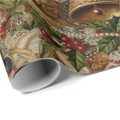 Viktorianisches Yuletide Abundance Wrapping Paper Geschenkpapier (Rolleneckpunkt)