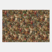 Viktorianisches Yuletide Abundance Wrapping Paper Geschenkpapier Set (Vorderseite 2)