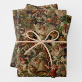 Viktorianisches Yuletide Abundance Wrapping Paper Geschenkpapier Set (Beispiel)