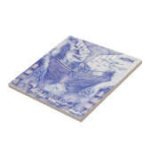 Viktorianisches Zeitalter Fantasy Sea Tiles Blau u Fliese (Seite)