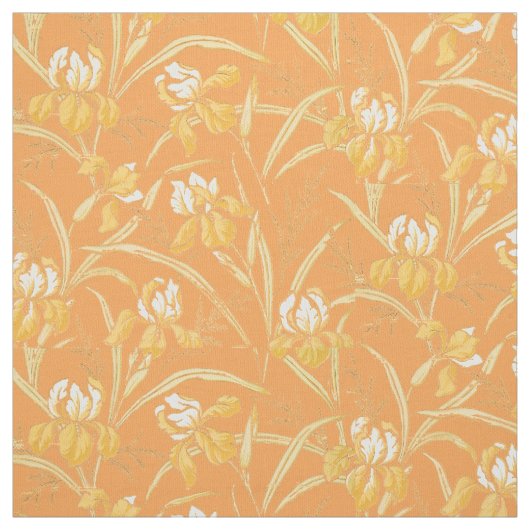 Viktorianisches Zeitalter Jugendstil Iris Blumenmu Stoff (Muster)