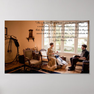 Viktorianisches Zitat - Art der Zuhause Poster