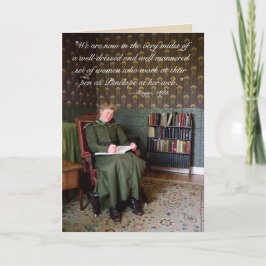 Viktorianisches Zitat - Schriftstellerin Karte