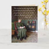 Viktorianisches Zitat - Schriftstellerin Karte (Gelbe Blume)