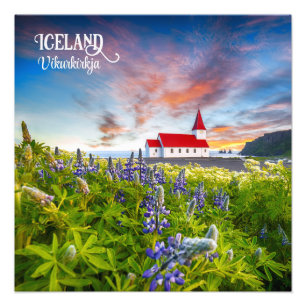 Vikurkirkja, Island Fotodruck
