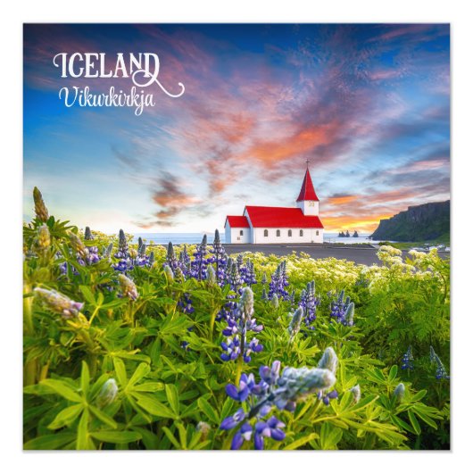 Vikurkirkja, Island Fotodruck (Vorne)