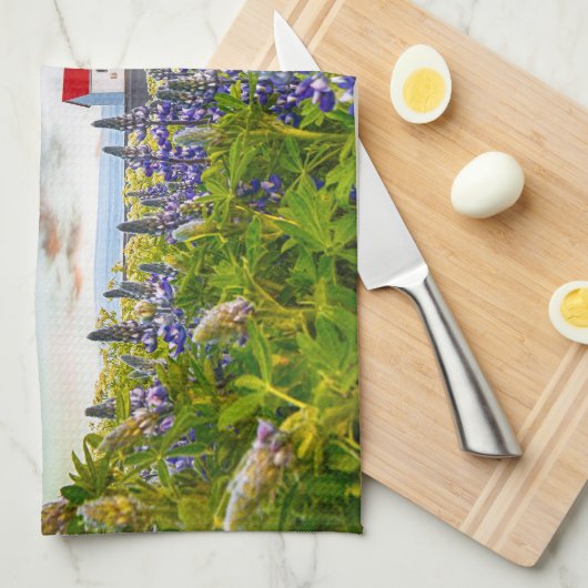 Vikurkirkja, Island Geschirrtuch (Viertel Falte)