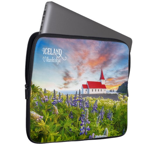 Vikurkirkja, Island Laptopschutzhülle (Vorne Rechts)