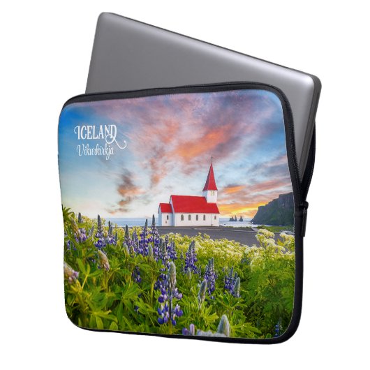 Vikurkirkja, Island Laptopschutzhülle (Vorderseite Links)
