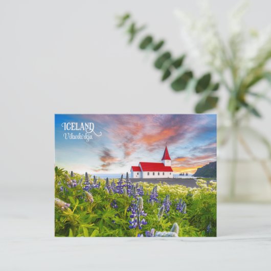 Vikurkirkja, Island Postkarte (Stehend Vorderseite)