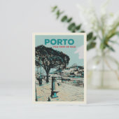 Vila Nova de Gaia aus Porto, Portugal Postkarte (Stehend Vorderseite)