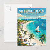 Vilankulo-Strand Mosambik Postkarte (Vorne/Hinten)