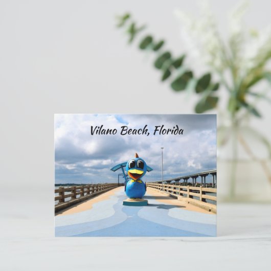 Vilano Beach, Florida Angeler Postkarte (Stehend Vorderseite)