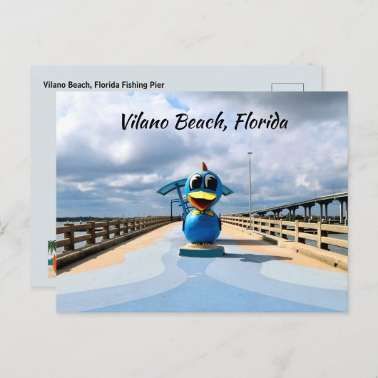 Vilano Beach, Florida Angeler Postkarte (Vorne/Hinten)