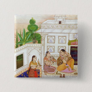Vilaval Ragini: Frau an ihrer Toilette Button