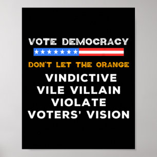 Vile Villain Violate Wähler Vision Kama Poster
