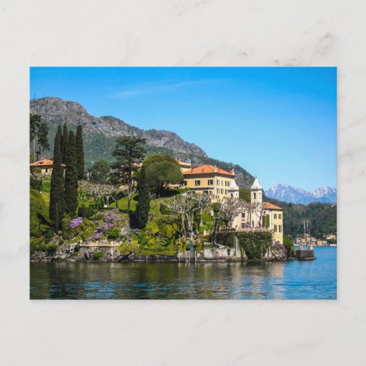 Villa am Comer See, Italien - Postcard Postkarte (Vorderseite)