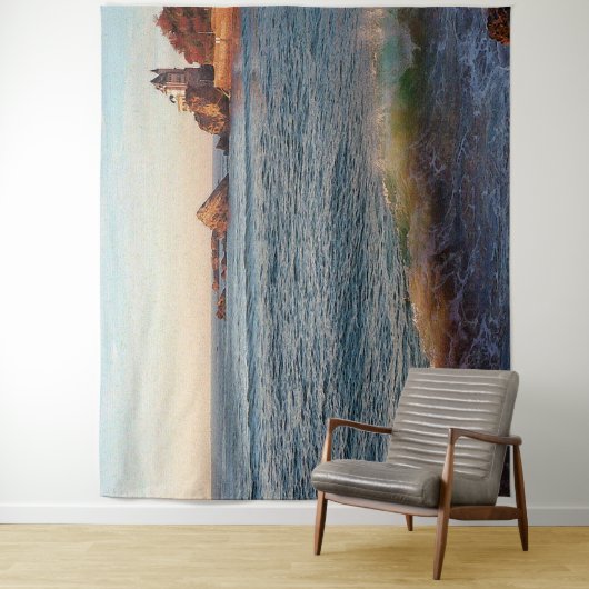 Villa am Felsen Wandteppich (Beispiel)