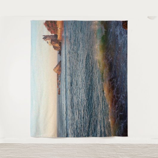 Villa am Felsen Wandteppich (Vorderseite)