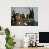 Villa am Meer, Arnold Bocklin 1878 Poster (Heimbüro)