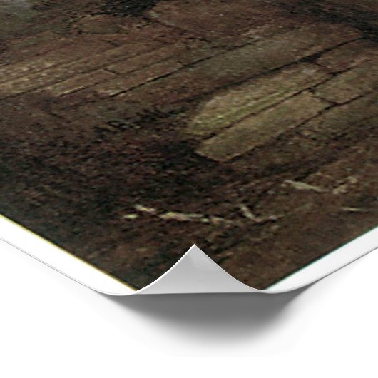 Villa am Meer, Arnold Bocklin 1878 Poster (Ecke)