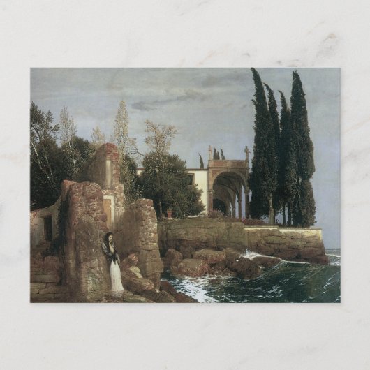 Villa am Meer, Arnold Bocklin 1878 Postkarte (Vorderseite)