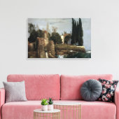 Villa am Meer by Arnold Bocklin, Symbolische Kunst Leinwanddruck (Insitu (Wohnzimmer))