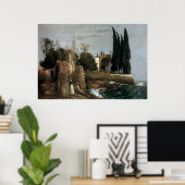 Villa am Meer by Arnold Bocklin, Symbolische Kunst Poster (Heimbüro)