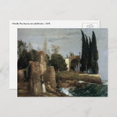 Villa am Meer by Arnold Bocklin, Symbolische Kunst Postkarte (Vorne/Hinten)