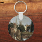 Villa am Meer by Arnold Bocklin, Symbolische Kunst Schlüsselanhänger (Vorderseite)