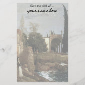 Villa am Meer von Arnold Bocklin, Symbolismus Kuns Briefpapier (Vorderseite)