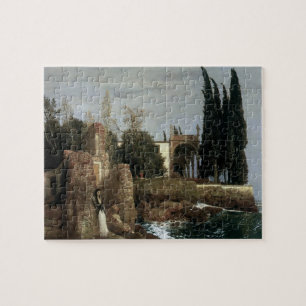 Villa am Meer von Arnold Böcklin, Symbolismus Kuns Puzzle