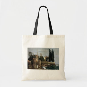 Villa am Meer von Arnold Böcklin, Symbolismus Kuns Tragetasche