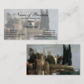 Villa am Meer von Arnold Bocklin Visitenkarte (Vorne/Hinten)