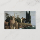 Villa am Meer von Arnold Bocklin Visitenkarte (Rückseite)