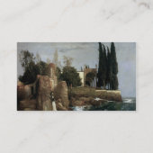 Villa am Meer von Arnold Bocklin Visitenkarte (Rückseite)