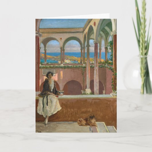 Villa an der Riviera | Sir John Lavery Karte (Vorderseite)