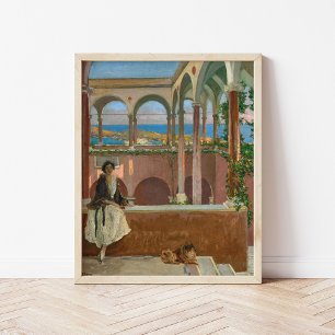 Villa an der Riviera Sir John Lavery Poster