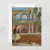 Villa an der Riviera | Sir John Lavery Postkarte (Vorne/Hinten)
