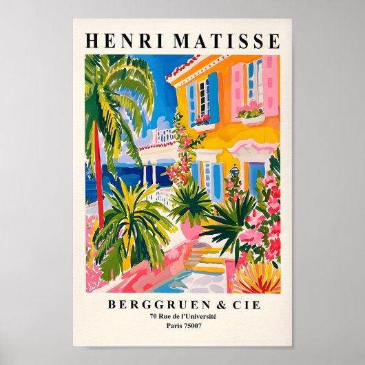 Villa Architecture Print, ästhetisches Matisse Pos Poster (Vorne)