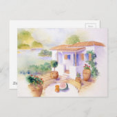 Villa aus dem Mittelalter Postkarte (Vorne/Hinten)