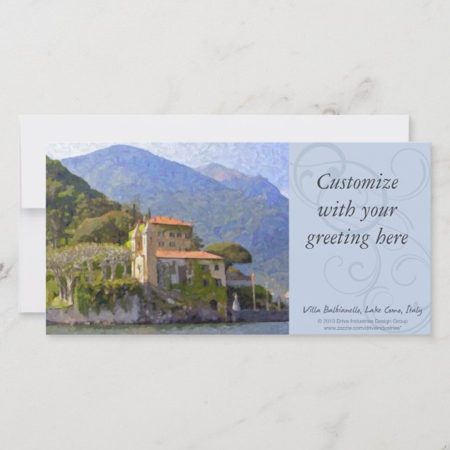 Villa Balbianello, Comer See Fotokarte (Vorderseite)