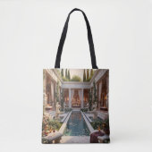 Villa bei Morgengrauen  Tasche (Vorderseite)