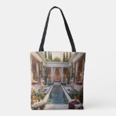 Villa bei Morgengrauen  Tasche (Rückseite)
