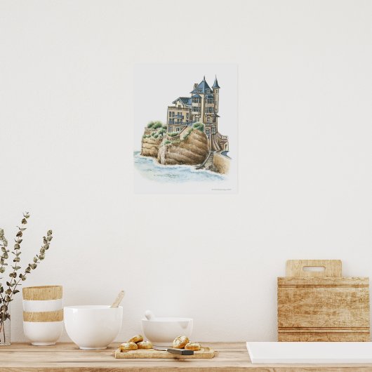 Villa Belza, Biarritz, Frankreich Poster (Küche)
