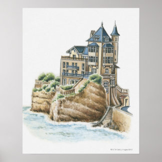 Villa Belza, Biarritz, Frankreich Poster