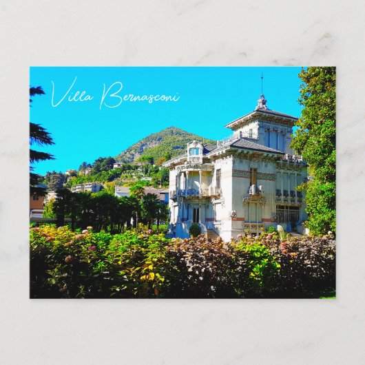 Villa Bernasconi Cernobbio Seen Como Italien Postkarte (Vorderseite)