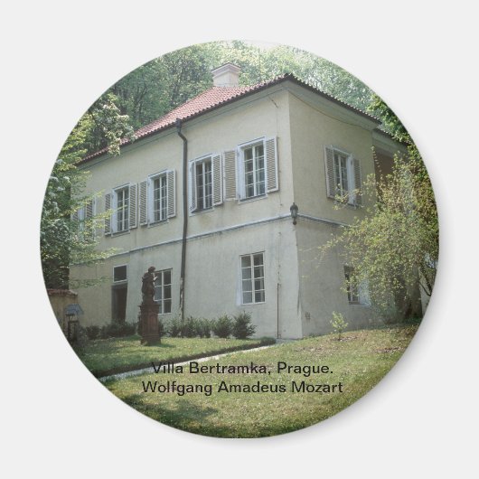Villa Bertramka-Mozart-Prag Magnet (Vorne)